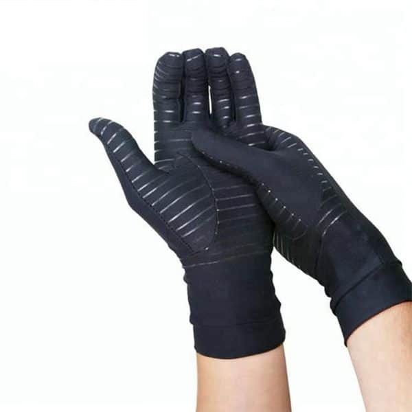 GUANTES DE COMPRESION COBRE LARGO SUMAQ