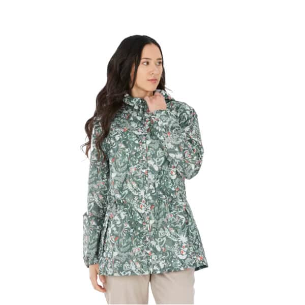 Casaca impermeable compacto full Zip Raincut Quechua